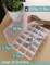 Tackle Box Organizer Plastic Organizer Boxes Large 18 Grids Compartment box with Dividers Clear Containers Jewelry Beads Storage
